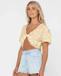 Best Sale Kara Twisted Reversible Top Womens Fashion Tops