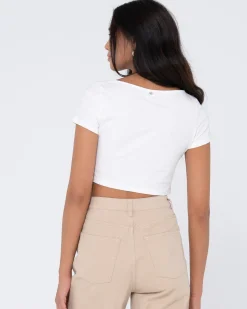 Online Kenz Twisted Short Sleeve Top Womens Fashion Tops