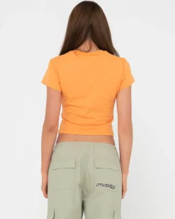 Sale Le Sol Skimmer Graphic Baby Tee Womens Graphic Tees