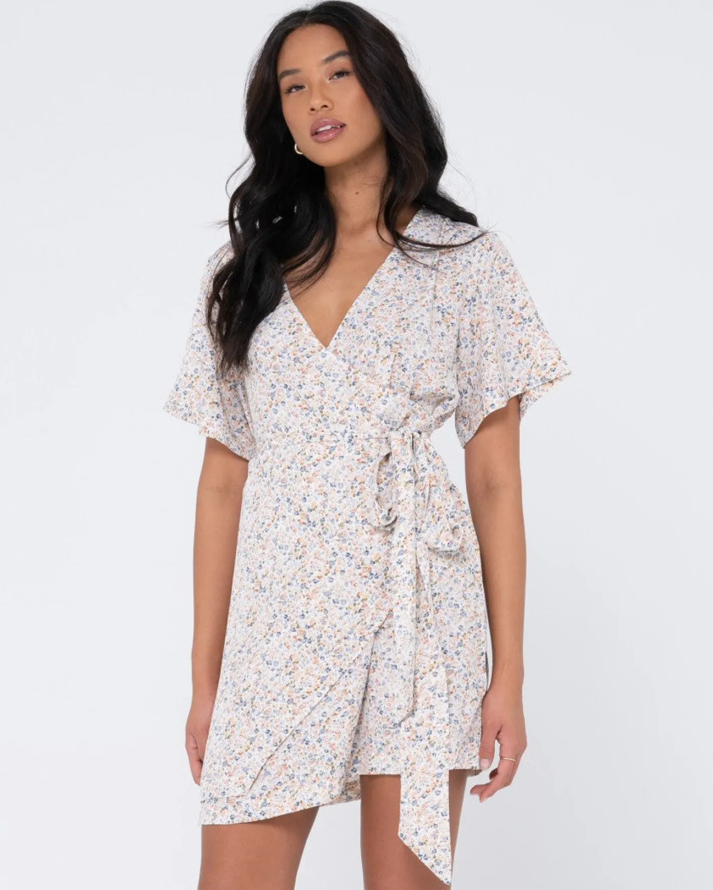Best Sale Lena Wrap Dress Womens Mini Dresses