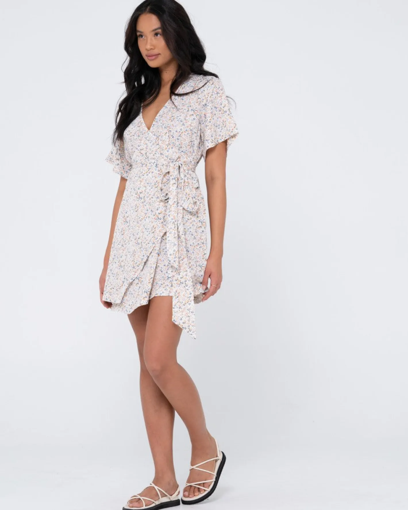 Best Sale Lena Wrap Dress Womens Mini Dresses
