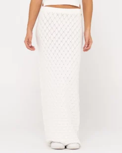 Store Leo Crotchet Knit Maxi Skirt Womens Skirts