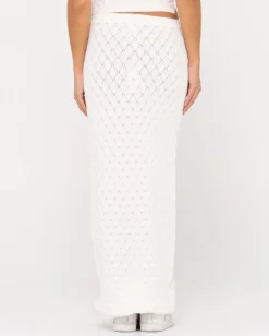 Store Leo Crotchet Knit Maxi Skirt Womens Skirts