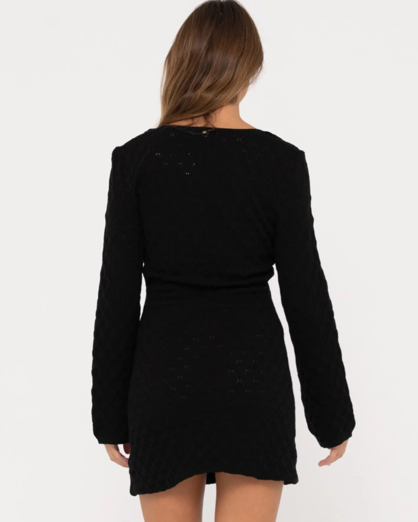 Store Leo Long Sleeve Knit Mini Dress Womens Mini Dresses