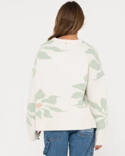 New Lily Relaxed Fit Crew Neck Knit Womens Knitwear