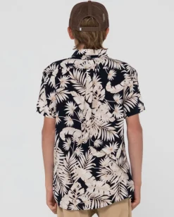 Cheap Line Up Printed Short Sleeve Shirt Boys Kids Tops