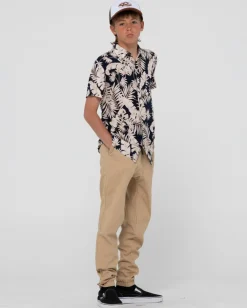 Cheap Line Up Printed Short Sleeve Shirt Boys Kids Tops