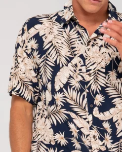 Clearance Line Up Relaxed Fit Short Sleeve Shirt Mens Shirts
