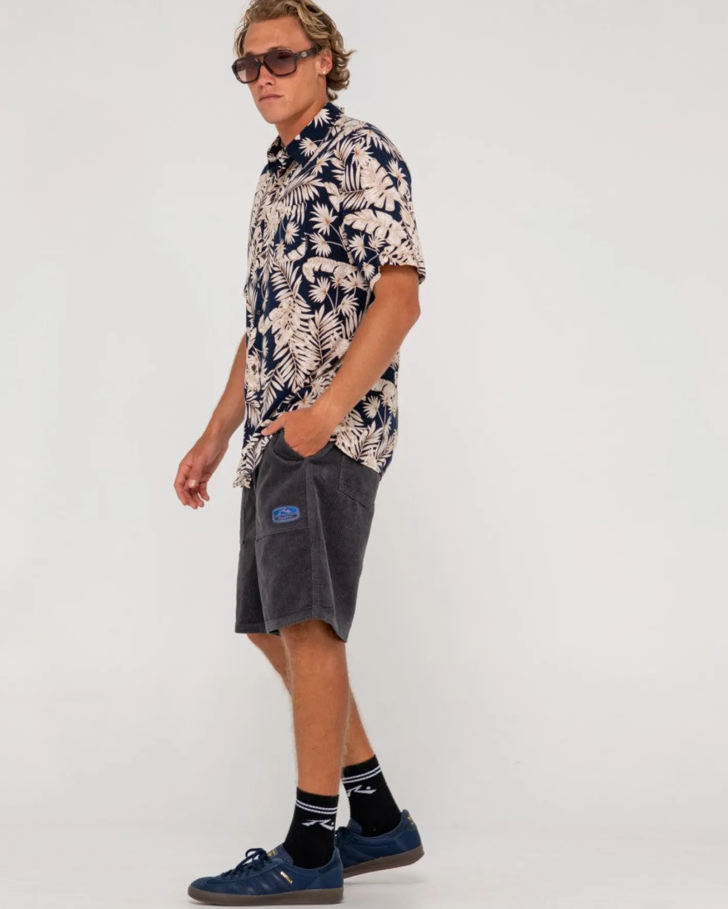 Clearance Line Up Relaxed Fit Short Sleeve Shirt Mens Shirts