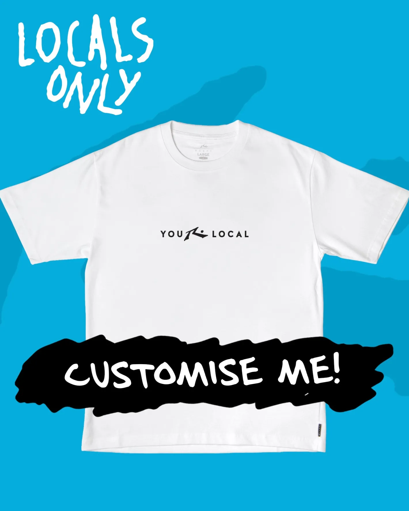 Sale Locals Only Custom Printed Short Sleeve Tee Womens Tees & Tanks