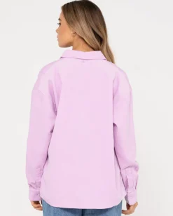 Best Sale Louis Mini Cord Long Sleeve Shirt Womens Fashion Tops