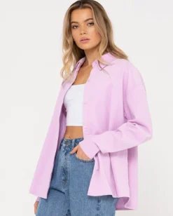 Best Sale Louis Mini Cord Long Sleeve Shirt Womens Fashion Tops