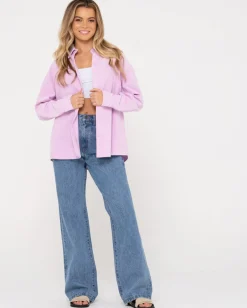 Best Sale Louis Mini Cord Long Sleeve Shirt Womens Shirts