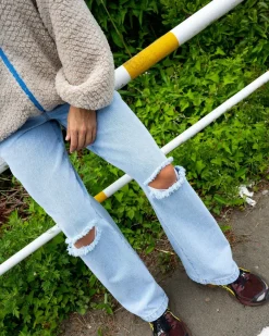 Store Low Rise Ripped Denim Jean Womens Denim