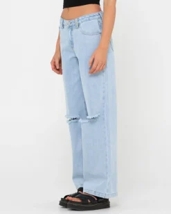 Store Low Rise Ripped Denim Jean Womens Denim