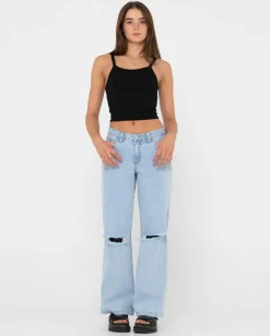 Online Low Rise Ripped Denim Jean Womens Pants