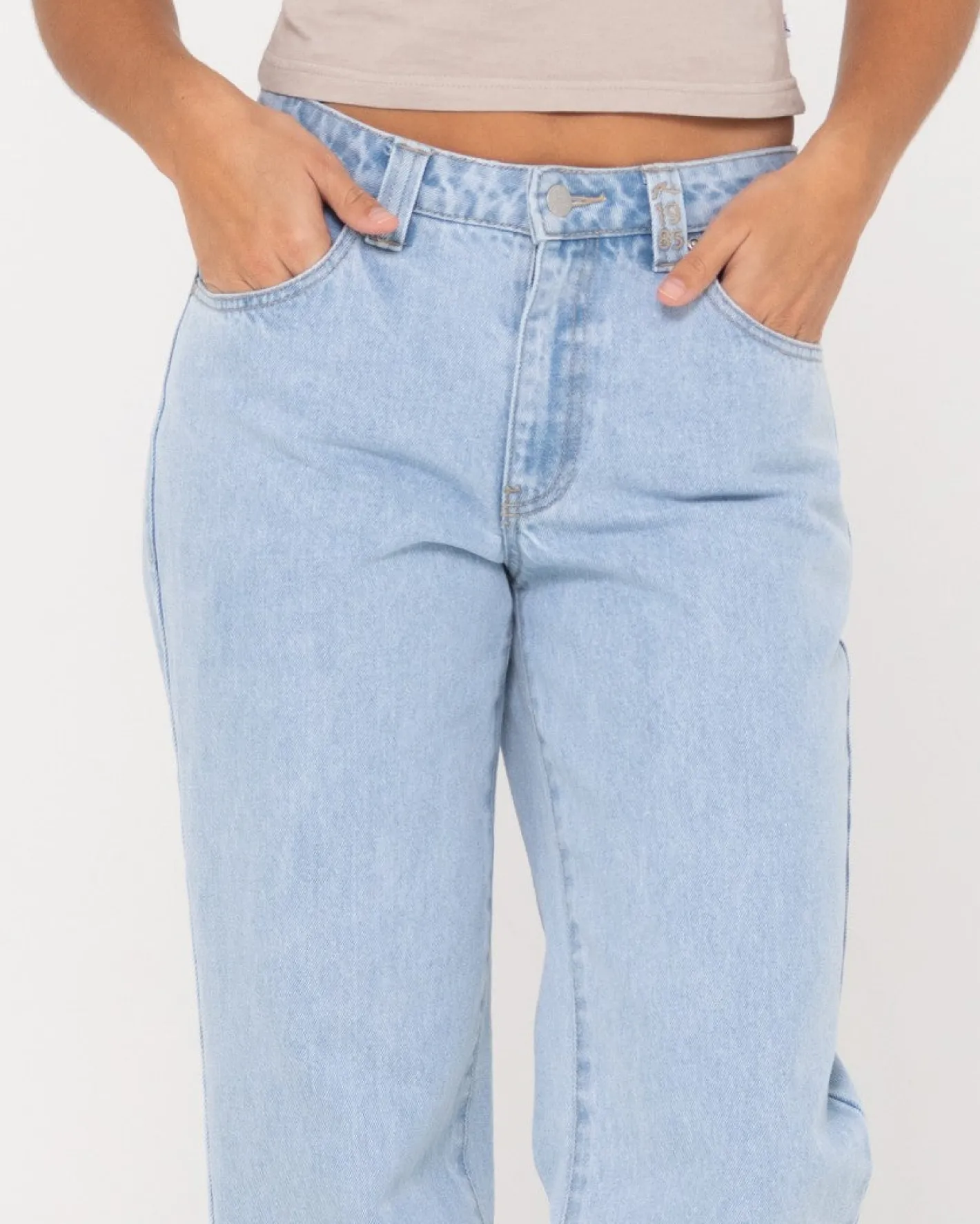 Discount Low Rise Straight Denim Jean Womens Pants