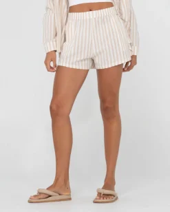 Clearance Mackenzie Stripe Lounge Short Womens Shorts