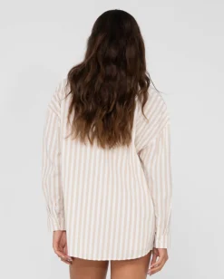 Online Mackenzie Striped Oversize Shirt Womens Shirts