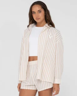 Online Mackenzie Striped Oversize Shirt Womens Shirts