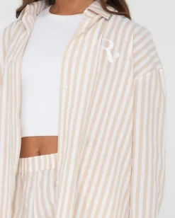 Online Mackenzie Striped Oversize Shirt Womens Shirts