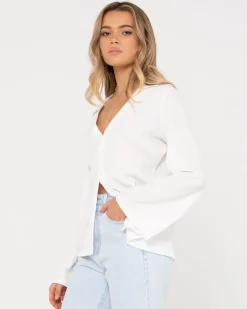 Clearance Maeve Long Sleeve Shirt Womens Fashion Tops