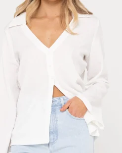 Clearance Maeve Long Sleeve Shirt Womens Fashion Tops