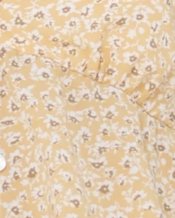 Best Sale Magnolia Floral Printed Crop Top Womens Fashion Tops