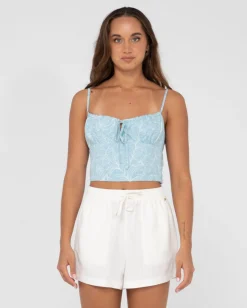 Shop Maia Printed Cropped Cami Top Womens Fashion Tops