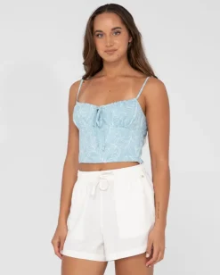 Shop Maia Printed Cropped Cami Top Womens Fashion Tops