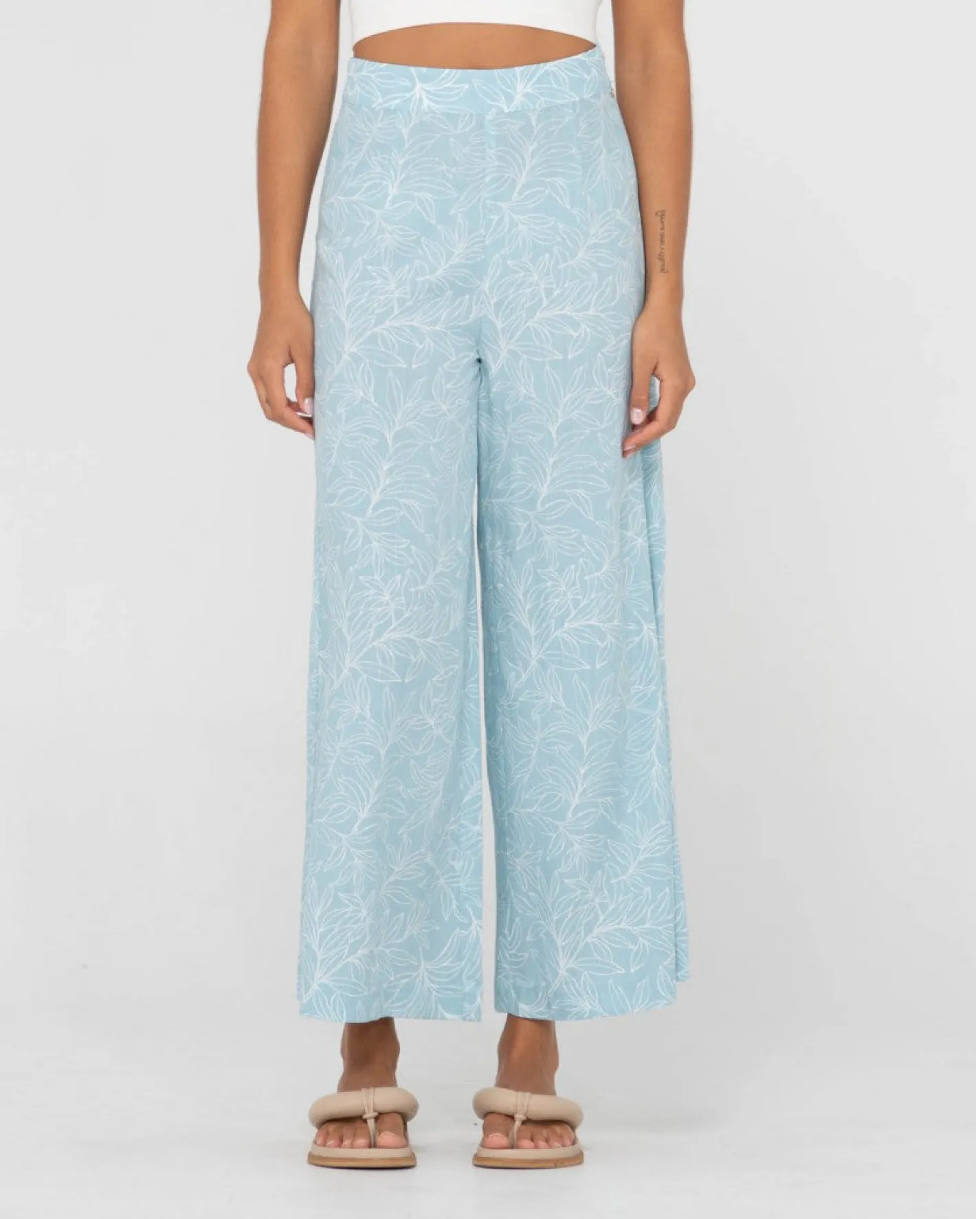 Discount Maia Printed High Waisted Wide Leg Pant Womens Pants