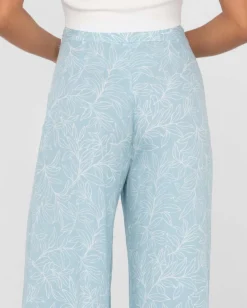 Discount Maia Printed High Waisted Wide Leg Pant Womens Pants