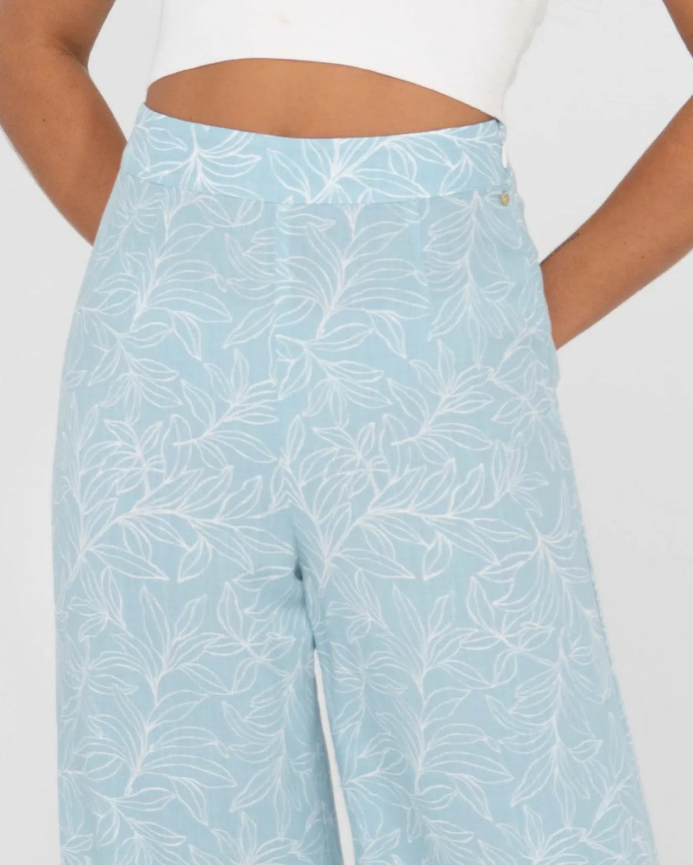 Discount Maia Printed High Waisted Wide Leg Pant Womens Pants