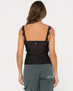 Hot Maison Sheer Lace Cami Top Womens Fashion Tops