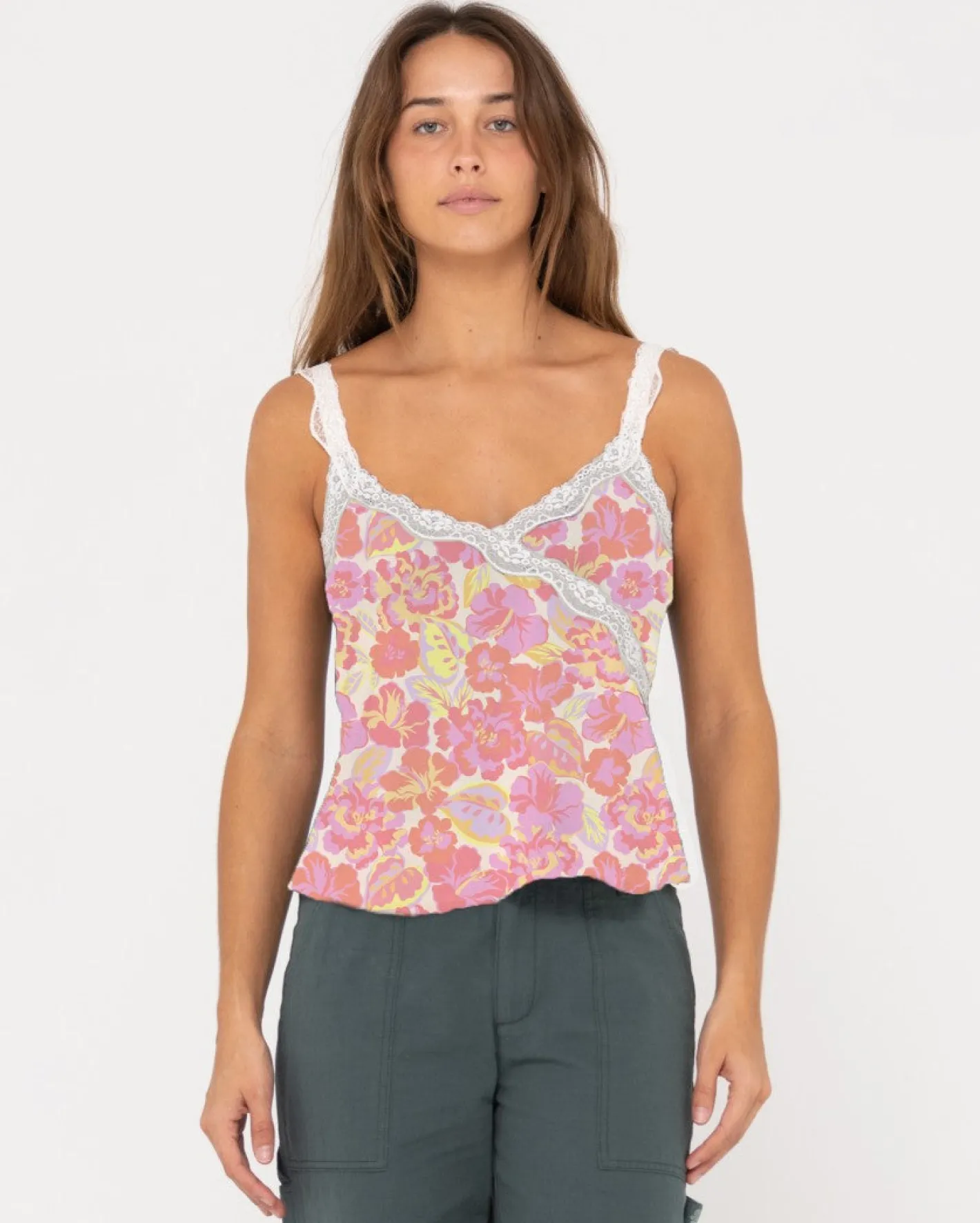 Shop Maison Sheer Lace Cami Top Womens Fashion Tops