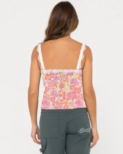 Shop Maison Sheer Lace Cami Top Womens Fashion Tops