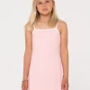 Fashion Mala Terry Towelling Mini Dress Girls Kids Dresses