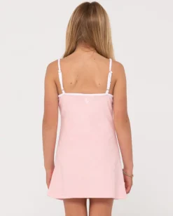 Fashion Mala Terry Towelling Mini Dress Girls Kids Dresses
