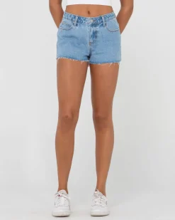 Sale Malta Low Rise Frayed Denim Short Womens Denim