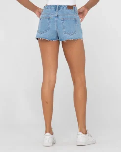 Best Malta Low Rise Frayed Denim Short Womens Shorts