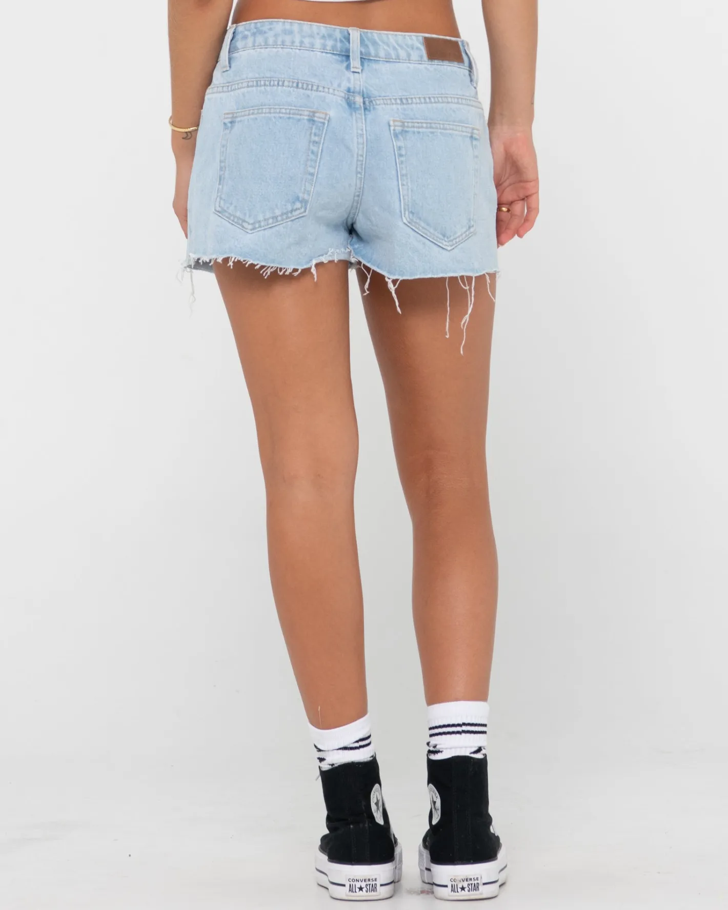 Clearance Malta Low Rise Frayed Denim Short Womens Shorts