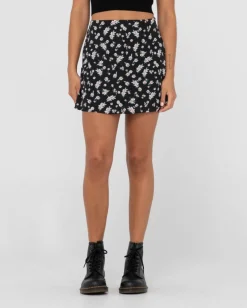 Fashion Marley Floral Printed Mid Rise Skirt Womens Skirts