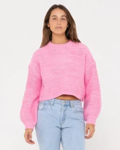 Shop Marlow Cropped Chunky Knit Womens Knitwear