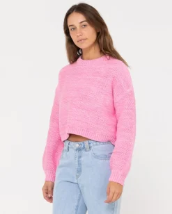 Shop Marlow Cropped Chunky Knit Womens Knitwear