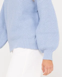 Hot Marlow Relaxed Chunky Mock Neck Knit Womens Knitwear