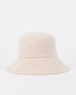 Clearance Meadow Cord Embroidered Bucket Hat Womens Caps & Hats