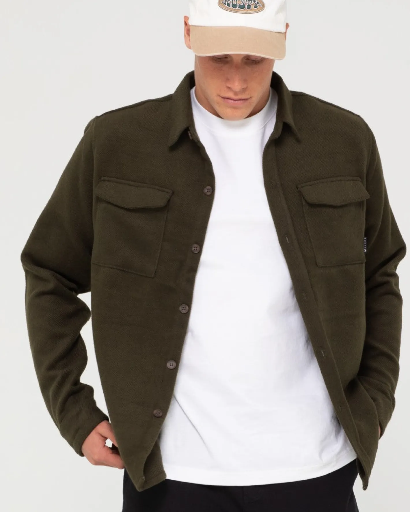 Outlet Melton Workwear Long Sleeve Shirt Mens Shirts