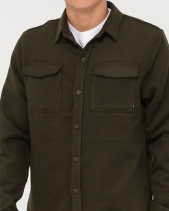 Outlet Melton Workwear Long Sleeve Shirt Mens Shirts