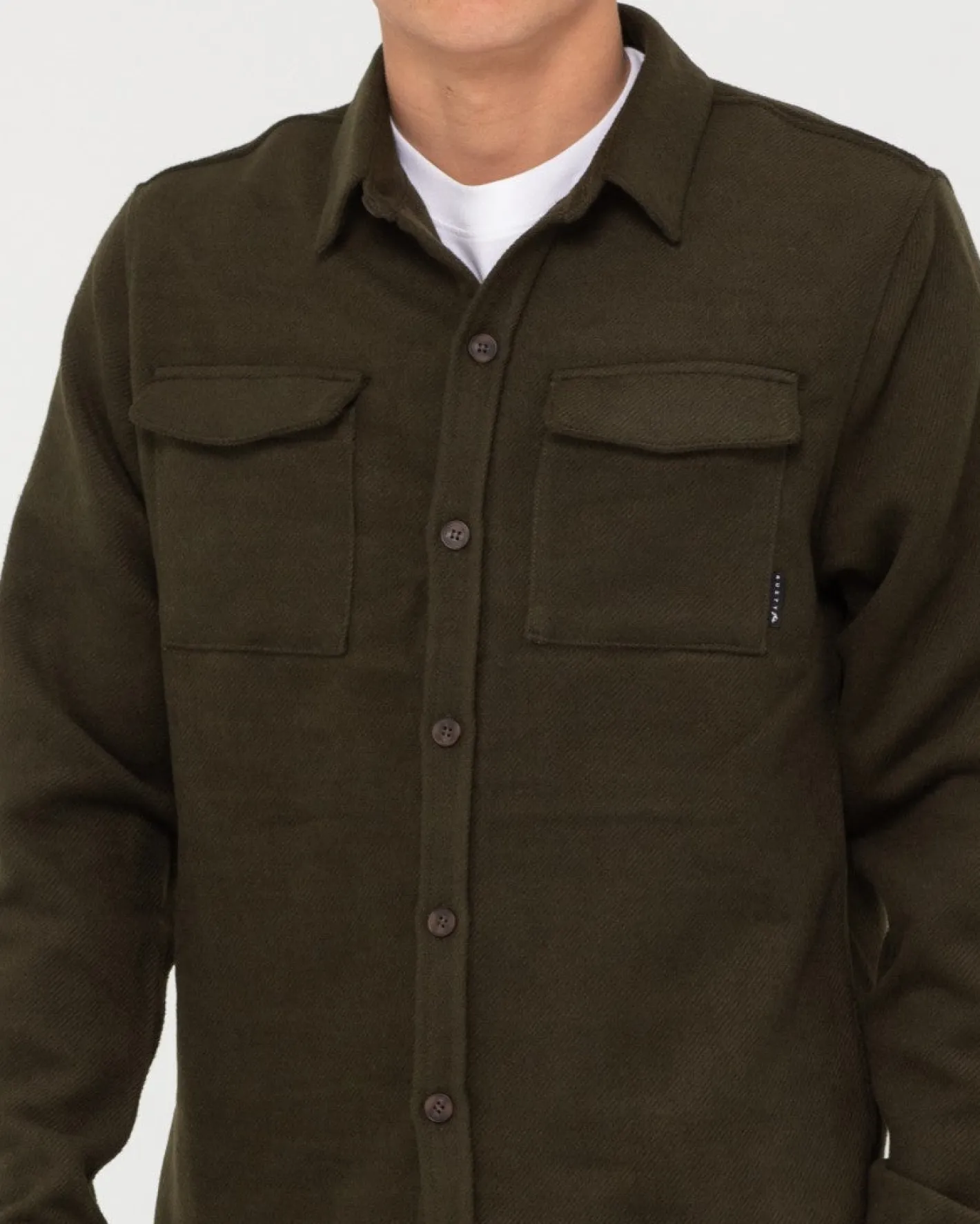 Outlet Melton Workwear Long Sleeve Shirt Mens Shirts