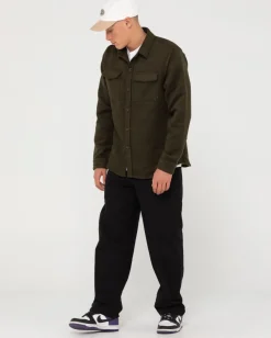 Outlet Melton Workwear Long Sleeve Shirt Mens Shirts